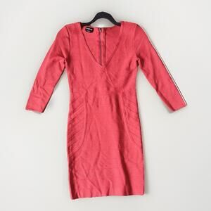 NWOT Bebe Red Bandage Bodycon Dress Size Medium